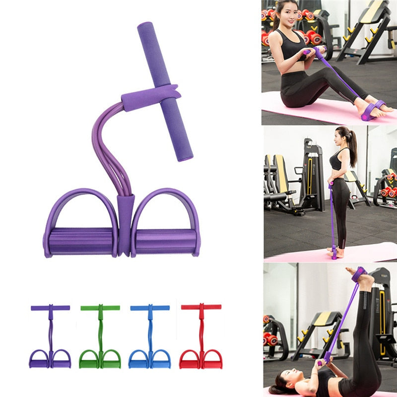 Pedal 4 Tube Resistance Bands